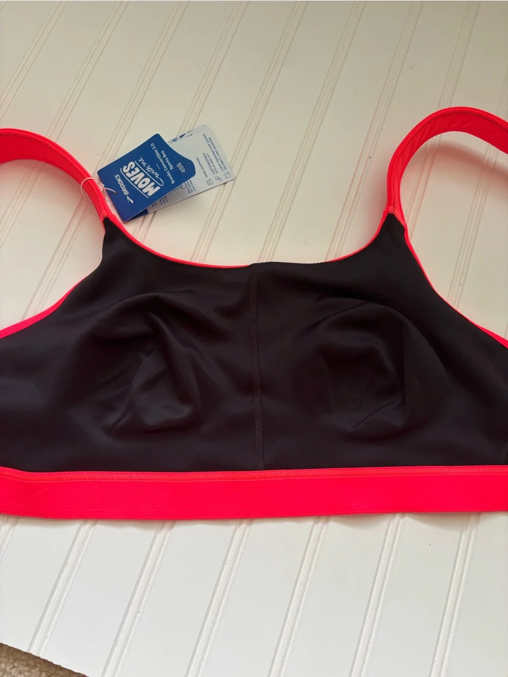 Brooks | Women's Convertible 2.0 High Impart Sports Bra Neo Cayenne Size 40B NWT